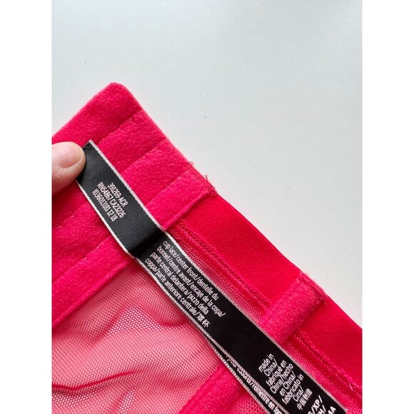 VICTORIA'S SECRET Red Mesh Lace Bustier Top, Size XS - Picture 10 of 11